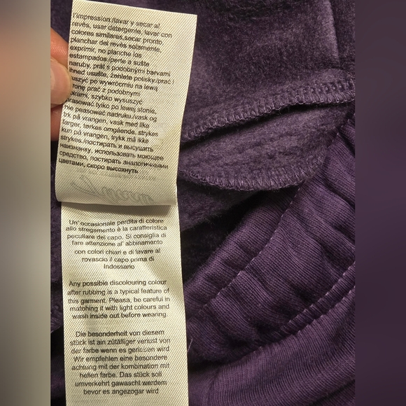 Asaali Sweatpants Color Purple/Black Size XS - Picture 8 of 9